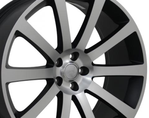 22" Fits Chrysler - 300 SRT Wheel - Matte Black Machined Face 22x9