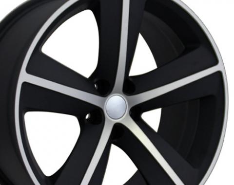 20" Fits Dodge - Challenger SRT Wheel - Mach'd Matte Black 20x9