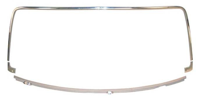 AMD Windshield Molding Set, 70-74 Dodge Plymouth E-Body Hardtop 385-1570-S