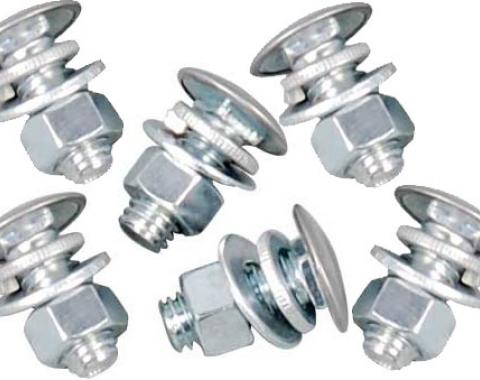 AMD Bumper Mounting Bolt Set, 24Pcs (Bolt, Flat & Lock Washers, Nut) 6 Bolts 101-1000-24S