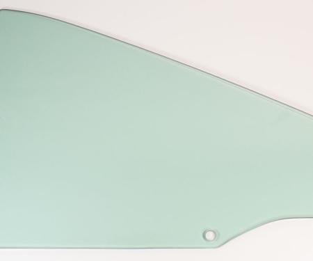 AMD Quarter Glass, Green Tint, LH, 68-70 Dodge Plymouth B-Body 2-Door Hardtop 795-1468-TL