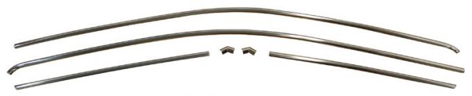 AMD Drip Rail Molding Set (6pcs), 67-69 Barracuda Coupe & Notchback 630-1267-2S