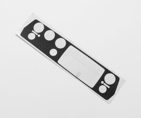 Detroit Muscle Technologies Mopar A Body 72-74 Non Rallye Dash Overlay Sticker STYLE 2 - CARBON AXX7274OL10-CARBON-STYLE2