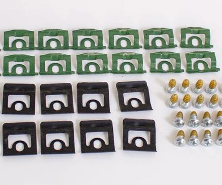 AMD Windshield Molding Clips & Screw Set, 68-70 Dodge Plymouth B-Body X385-1468-1S