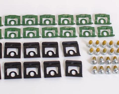 AMD Windshield Molding Clips & Screw Set, 68-70 Dodge Plymouth B-Body X385-1468-1S