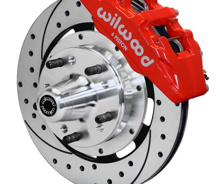 Wilwood Brakes Forged Dynapro 6 Big Brake Front Brake Kit (Hub) 140-15198-DR