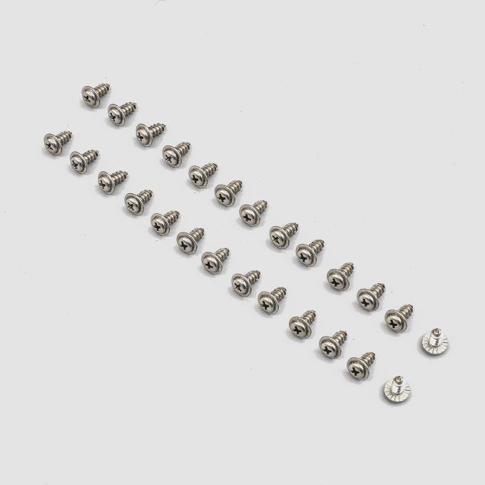 Detroit Muscle Technologies Mopar E Body, B 71-74 & 70-72 Duster Demon Roof Rail Weatherstrip Channel Screws - 24pcs CHR3500314-24