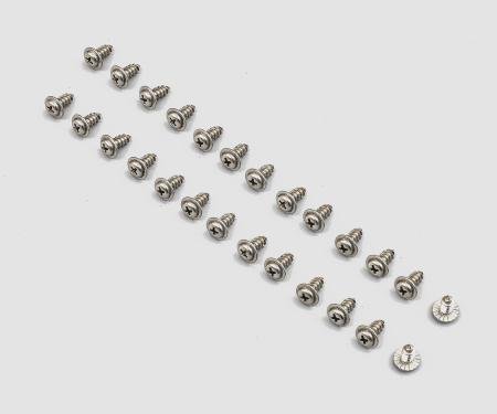 Detroit Muscle Technologies Mopar E Body, B 71-74 & 70-72 Duster Demon Roof Rail Weatherstrip Channel Screws - 24pcs CHR3500314-24