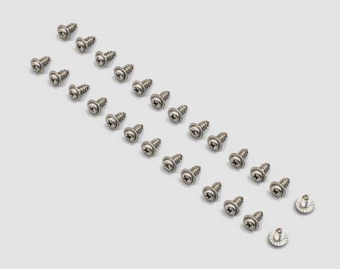 Detroit Muscle Technologies Mopar E Body, B 71-74 & 70-72 Duster Demon Roof Rail Weatherstrip Channel Screws - 24pcs CHR3500314-24