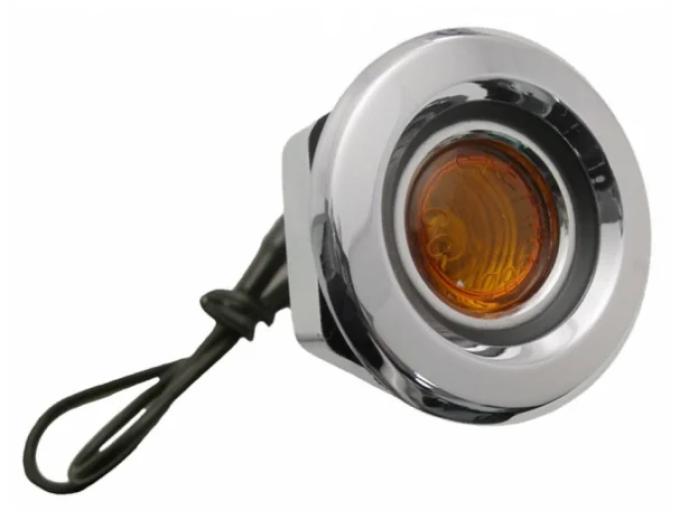 AMD Front Side Marker Lamp Assembly, Amber, LH or RH, 68 Plymouth A Body and B-Body T-MP4150