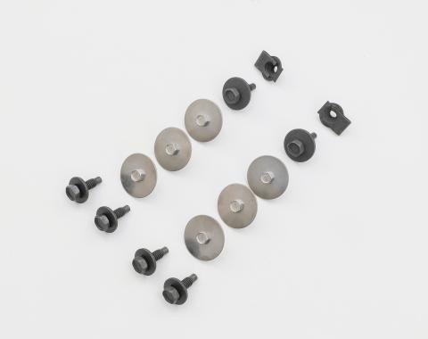 Detroit Muscle Technologies Mopar B Body 66-70 Rear Under Fender Metal Splash Shield Fastener Screw Set - STAINLESS BXX6670SS80-FASTENERS