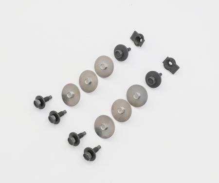 Detroit Muscle Technologies Mopar B Body 66-70 Rear Under Fender Metal Splash Shield Fastener Screw Set - STAINLESS BXX6670SS80-FASTENERS