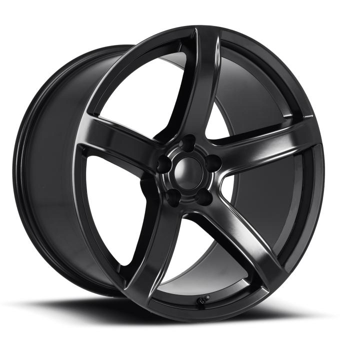 Factory Reproductions FR 77f &ndash; Dodge Hellcat HC2 Replica Wheels 20x11 5x115 +22 HB 71.5 Hellcat HC2 Satin Black with Cap 77011221503F