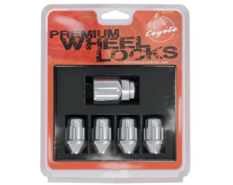 Factory Reproductions Lock Set Lockset - 14mm X 1.50 (1.38") Chrome - 4pcs+Key (741148b) L-LO14150C