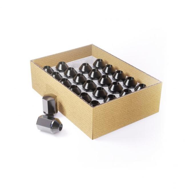 Factory Reproductions Install Kit 14mm X 1.5 (1.77) GM Truck Factory Style (7/8) Black 24 Lug Nuts L-KIT14150B-24G