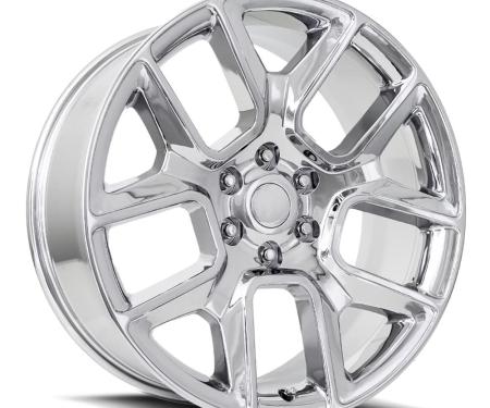 Factory Reproductions FR 76 &ndash; Ram Truck 1500 Replica Wheels 24x10 6x5.5 +25 HB 77.8 19 Ram 1500 Chrome with Cap 76410256501