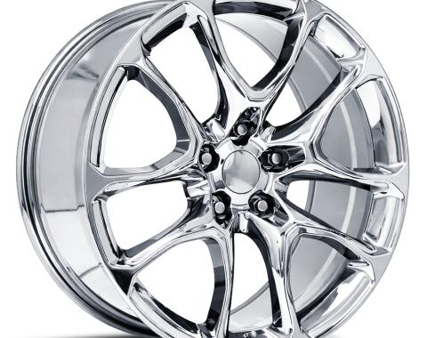 Factory Reproductions FR 551 - Durango SRT Replica Wheel 22x9.5 5x5 +35 HB 71.5 Durango SRT Chrome with Cap 551295355001F