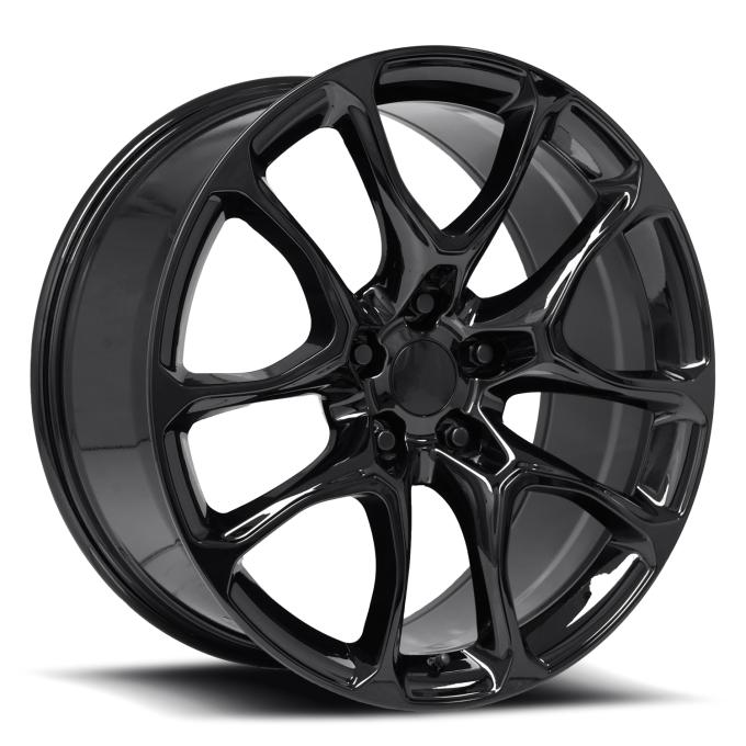 Factory Reproductions FR 551f - Durango SRT Replica Wheel 20x10 5x5 +50 HB 71.5 Durango SRT Gloss Black with Cap 551010505002F