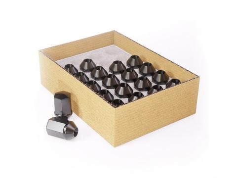 Factory Reproductions Install Kit 9/16" (1.66") Dodge/Jeep/Ram Factory Style (7/8) Black 20 Lug Nuts L-KIT916B-20D
