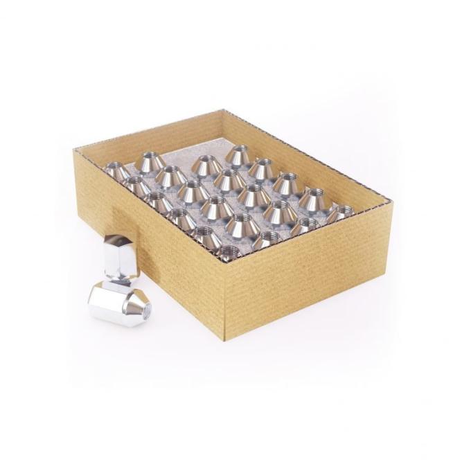 Factory Reproductions Install Kit 14mm X 1.5 (1.77) GM Truck Factory Style (7/8) Chrome 24 Lug Nuts L-KIT14150C-24G