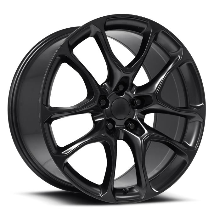 Factory Reproductions FR 551f - Durango SRT Replica Wheel 20x9 5x5 +34.7 HB 71.5 Durango SRT Satin Black with Cap 551090355003F