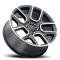 Factory Reproductions FR 76 &ndash; Ram Truck 1500 Replica Wheels 22x9 6x5.5 +15 HB 77.8 19 Ram 1500 Satin Black Mach Face with Cap 76290156526