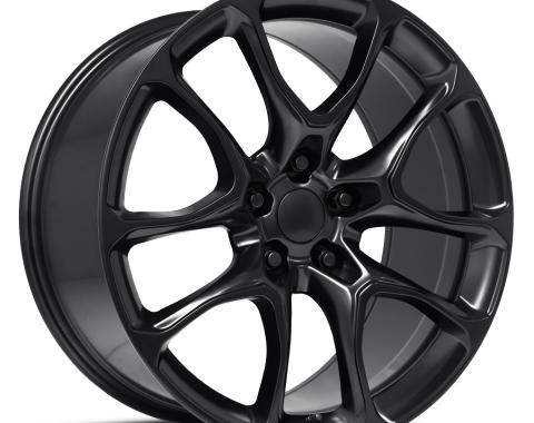 Factory Reproductions FR 551 - Durango SRT Replica Wheel 22x9.5 5x5 +35 HB 71.5 Durango SRT Satin Black with Cap 551295355003F