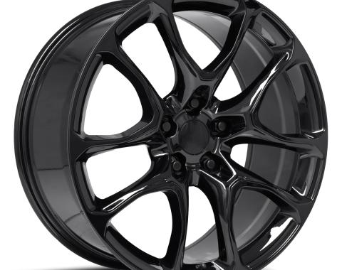 Factory Reproductions FR 551f - Durango SRT Replica Wheel 20x10 5x5 +50 HB 71.5 Durango SRT Gloss Black with Cap 551010505002F