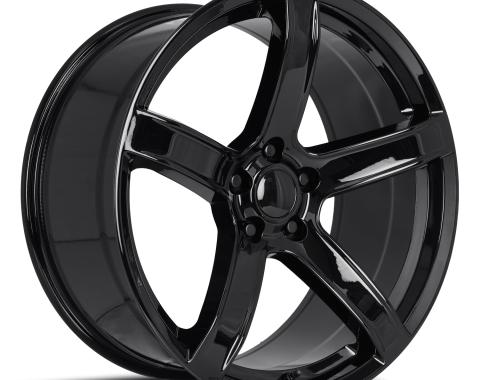 Factory Reproductions FR 77f &ndash; Dodge Hellcat HC2 Replica Wheels 20x9.5 5x115 +15 HB 71.5 Hellcat HC2 Gloss Black with Cap 77095151502F