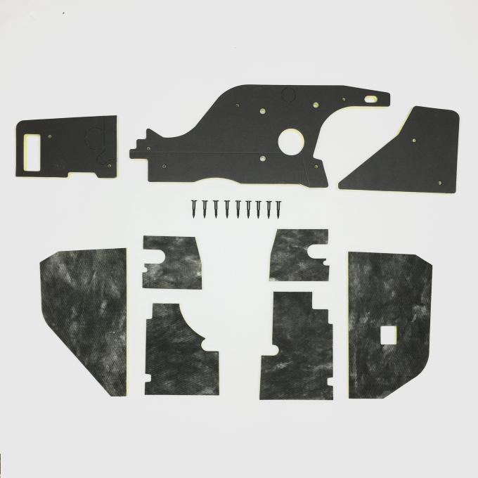 Detroit Muscle Technologies Mopar B Body 71 72 NON AC Firewall Insulation with Pins & Kickpanel Insulation BXX7172FI02