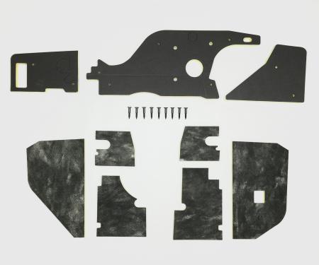 Detroit Muscle Technologies Mopar B Body 71 72 NON AC Firewall Insulation with Pins & Kickpanel Insulation BXX7172FI02