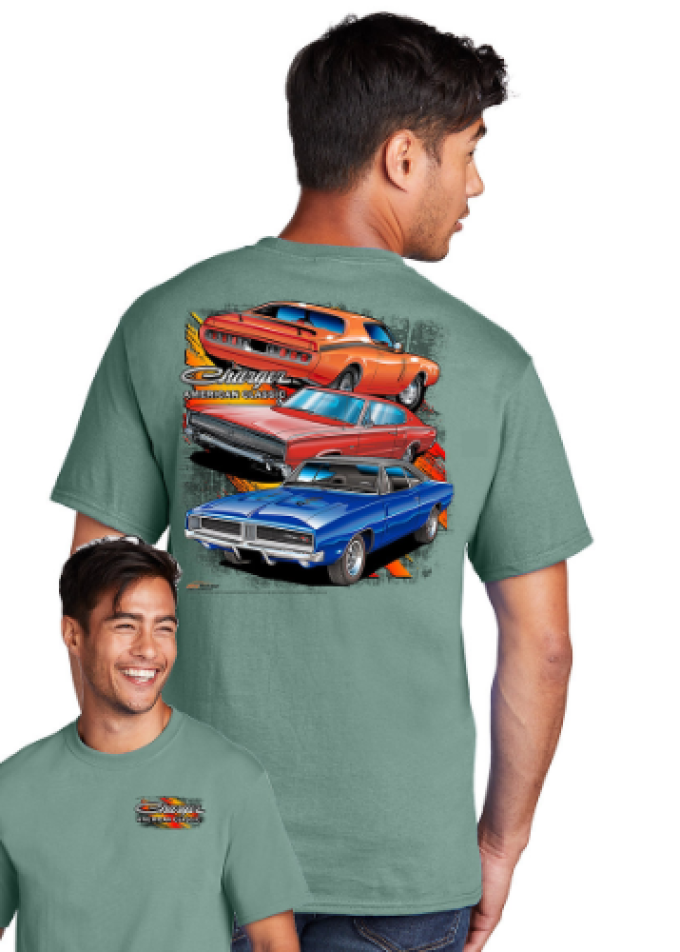 Port & Company Charger 3 Car T-Shirt