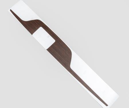 Detroit Muscle Technologies Mopar Console Overlay B E Body 70-74 MANUAL - WALNUT ELB7074OL20-WALNUT