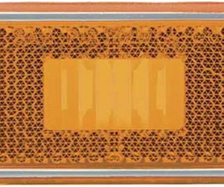 AMD Front Side Marker Lamp Lens, Amber, LH or RH, 72-76 Dodge Plymouth A B E-body K-3587436