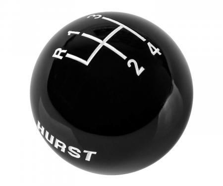 Hurst Shift Knob, 4-Speed, Black 1637627