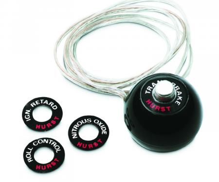 Hurst Shift Knob, No Pattern, Black, 12 Volt Switch 1630050