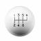 Hurst Shift Knob, 6 Speed, White 1630040
