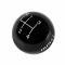 Hurst Shift Knob, 4-Speed, Black 1637627