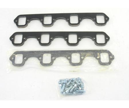 Patriot Exhaust Ford 260-351W Engines, Heavy Duty 3/8" Header Flange Kit, 1 5/8, 1 3/4" Tube Diameter, Rectangular Port Shape H7841