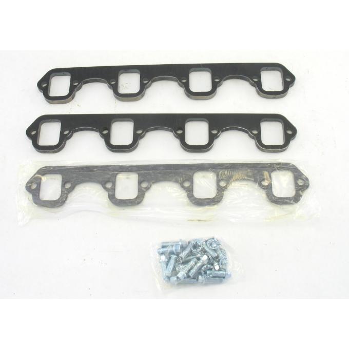 Patriot Exhaust Ford 260-351W Engines, Heavy Duty 3/8" Header Flange Kit, 1 5/8, 1 3/4" Tube Diameter, Rectangular Port Shape H7841
