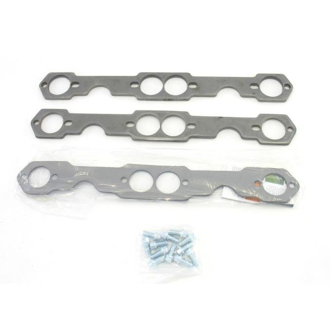 Patriot Exhaust Header Flange Pair Chevrolet Small Block 265-400 Tube Diameter 1 5/8" Round Port H7864