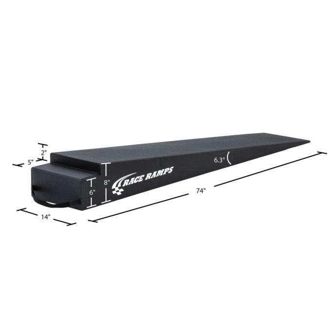 Race Ramps 8 H Extra Long Trailer Ramp - 6.3 Degree Approach Angle RR-TR-8XL