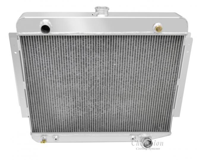 Champion Cooling 1974-1978 Dodge Ramcharger 3 Row All Aluminum Radiator Made With Aircraft Grade Aluminum CC889