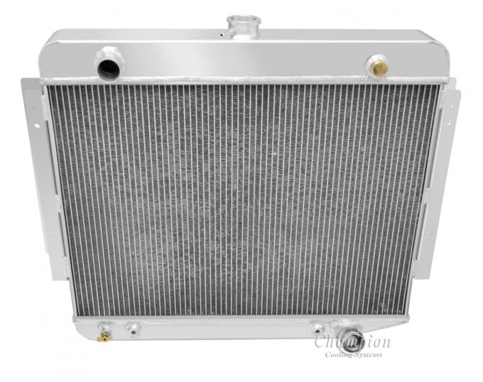 Champion Cooling 1974-1978 Dodge Ramcharger 4 Row All Aluminum Radiator Made With Aircraft Grade Aluminum MC889