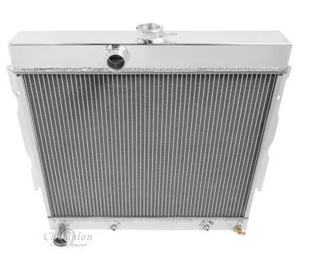 Champion Cooling 2 Row All Aluminum Radiator Made With Aircraft Grade Aluminum EC1635
