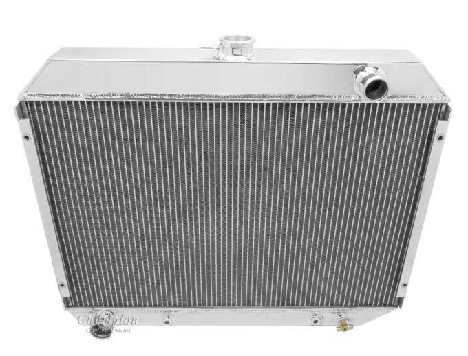 Champion Cooling 2 Row with 1" Tubes All Aluminum Radiator Made With Aircraft Grade Aluminum AE375