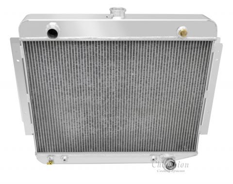 Champion Cooling 1974-1978 Dodge Ramcharger 3 Row All Aluminum Radiator Made With Aircraft Grade Aluminum CC889