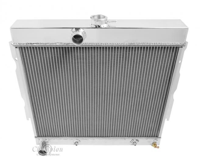 Champion Cooling 4 Row All Aluminum Radiator Made With Aircraft Grade Aluminum MC1635