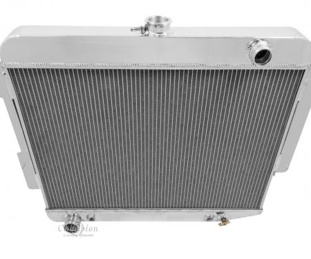 Champion Cooling 1966-1969 Dodge Charger 3 Row All Aluminum Radiator Made With Aircraft Grade Aluminum CC1640