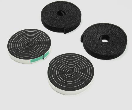 Detroit Muscle Technologies Mopar B Body 68-70 Weatherstrip Channel (Drip Rail) to Roof Sealing Strips 4 Rolls BXX6870DR01